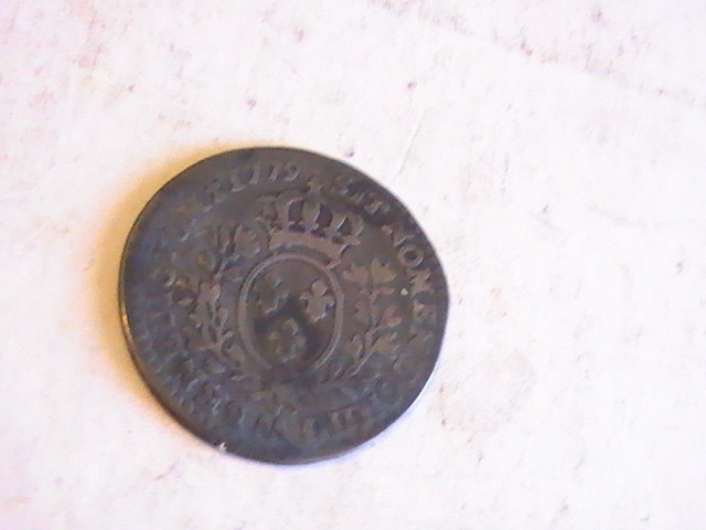 FRANCE LUD.  ECU LOUIS XVI 1779 COIN  22MM