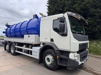 2019 69 Volvo FE320 6x2 sleeper cab GK&N vacuum tanker re-fill water pump