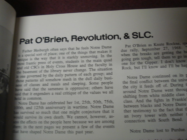 Notre Dame Yearbook Dome 1969 Austin Carr Lew Alcindor basketball football