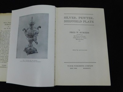 Silver Pewter and Sheffield Plate Fred Burgess  85 illustrations FREE SHIP Media