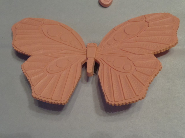 VINTAGE PINK BUTTERFLY WALL PLAQUES HOMCO DART INDUSTRIES LOT OF 3