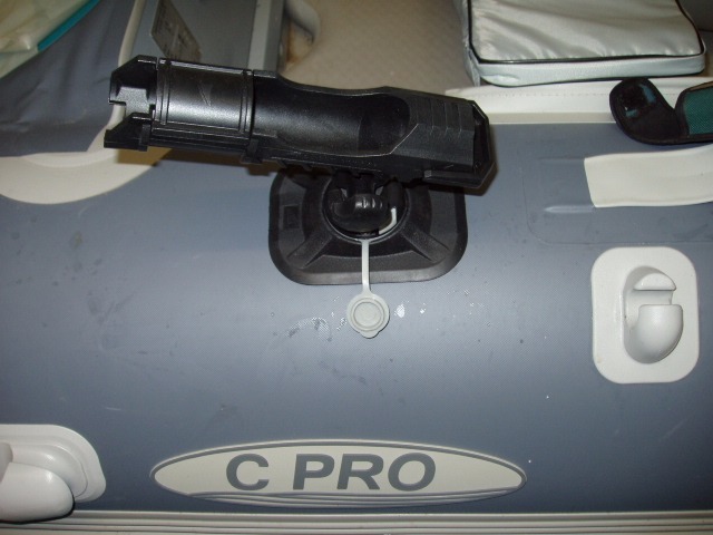inflatable boat glue on Fishing rod holder rest for rib 