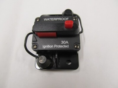 Waterproof Car Circuit Breaker Fuse Reset 30 Amp 12V-24V DC Car Boat Auto