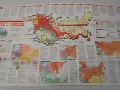 1990  MAP OF SOVIET UNION NATIONAL GEOGRAPHIC (34)