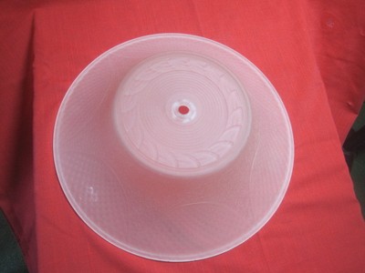 Vintage CEILING LIGHT LAMP FLUSH MOUNT Antique?  Textured Glass 12 1/4