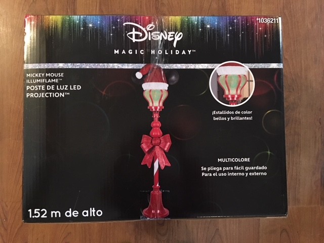 Gemmy Disney/Pixar 5' Mickey Mouse Lamp Post w/Multicolor LED Lights #1036211
