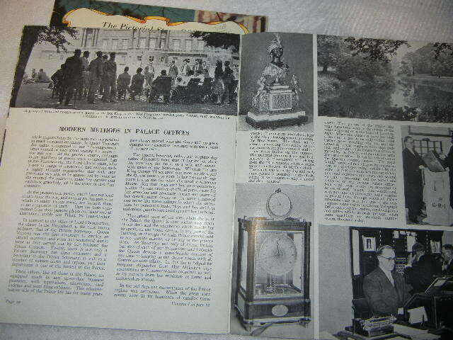 BUCKINGHAM PALACE + TOWER of LONDON BRITISH MONARCHY ROYALTY VINTAGE 1950's