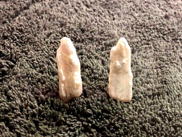 Large Freshwater Pearl Stud Earrings in Sterling Silver