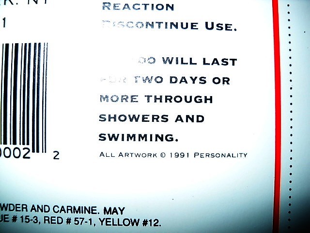 VINTAGE 1991 TROLL DOLL, LOT OF 20 BRAND NEW SEALED TEMPORARY TATTOO'S!