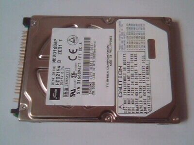 2.5 Hard Drive IDE Disk Toshiba MK2016GAP HDD2154 B ZE01 T 2.5 Hard Drive IDE Disk Toshiba MK2016GAP HDD2154 B ZE01 T