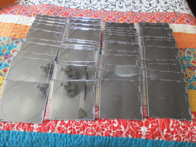 50 Slim 5.2mm Single Black CD Disc Storage Jewel Case disc makers Premium