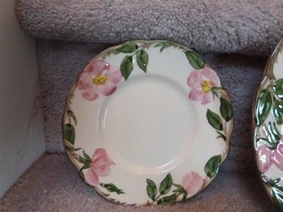 6 VINTAGE Franciscan Plates Desert Rose China (4) 9.5