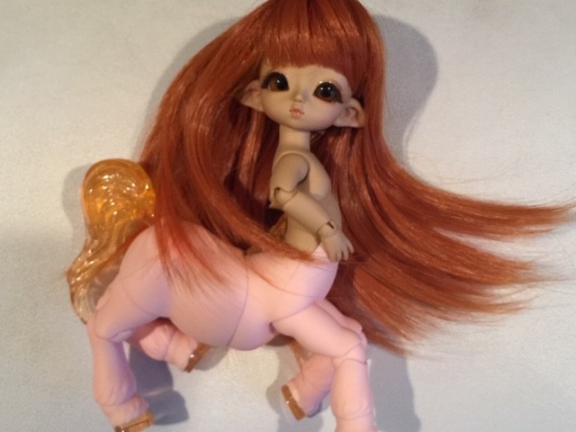 Luts Tiny Delf Tiny SATYRESS, centaur pink and tan color