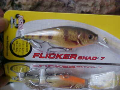 Berkley 3'' 1/3oz FLICKER Shad FFSH7M-HDYLP in HD YELLOW PERCH - Bass/Walleye