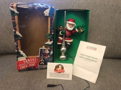 Mr. Christmas Santa’s Lighted Animated Tree Top 1994 - Missing Power