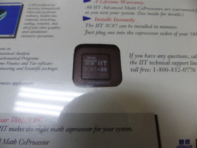 IIT  IIT3C87-33 Qty of 1 per Lot advanced math coprocessor.  NEW IN BOX/ FACTORY