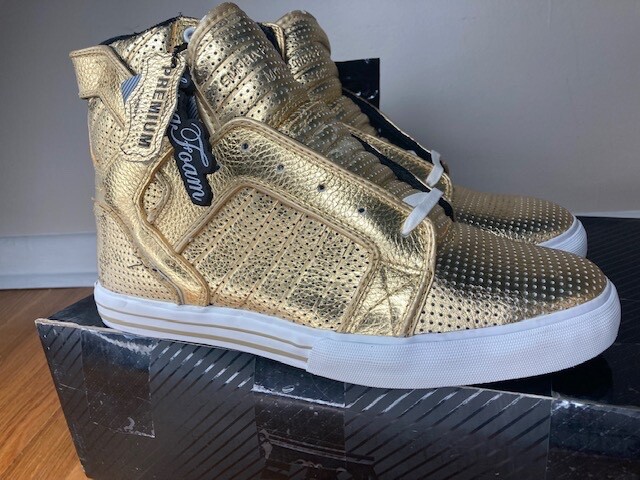 マーミット ドロックス ソフビ Supra Skytop Gold Perf Chad Muska 2 II 8 Brooklyn Projects