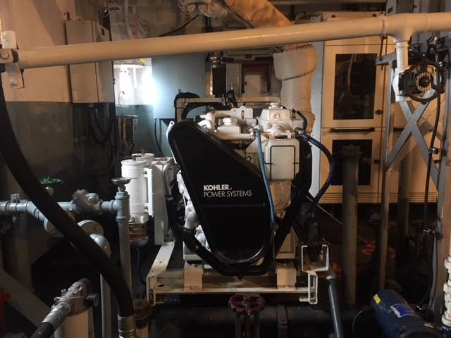 Kohler 99EOZD, 99 KW Marine Diesel Generator 60 Hz 3PH