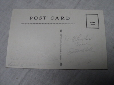 Lithograph postcard Borough Hall, Haddonfield, N.J. New Jersey