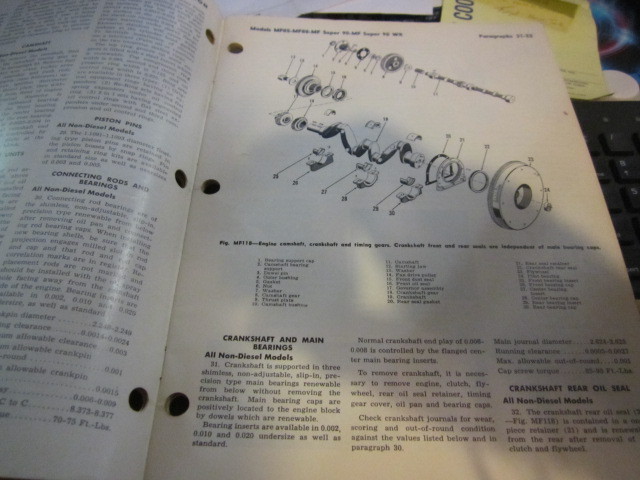 MASSEY FERGUSON MF 85, MF Super 90, MF88, MF Super 90 WR  SHOP MANUAL  No- 20