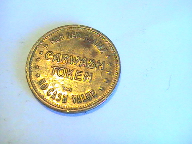 TOKEN CASHWASH TOKEN ANTIQUE AUTO NON REFUNDABLE NO CASH VALUE