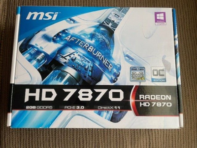 MSI Radeon HD 7870 GHz Edition 2GB  PCI-E HDMI/DVI GDDR5 2X Mini Display Port