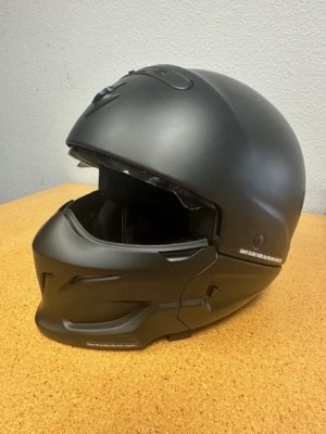 USED ''Once'' Scorpion Covert II Street Motorcycle Helmet Matte Black Medium