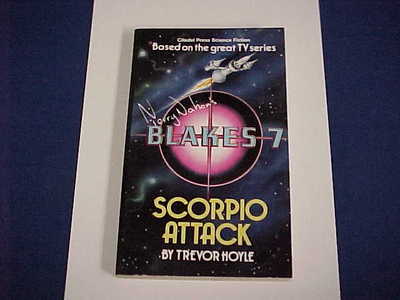 VINTAGE BLAKE'S 7 SEVEN SCORPIO ATTACK TV TERRY NATION PB BOOK NEW UNUSED