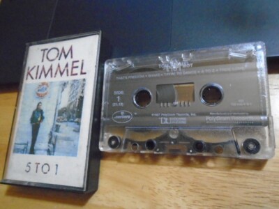 RARE OOP Tom Kimmel CASSETTE TAPE rock 5 to 1 that's freedom 1987 tryin to dance