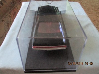1968 AMC  AMX  black with red interior redline tires 1/25 th promo plastic case