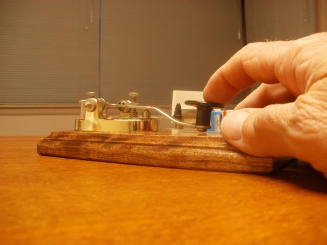 SOLID RED OAK WOOD BASE FOR MORSE CODE/TELEGRAPH KEY