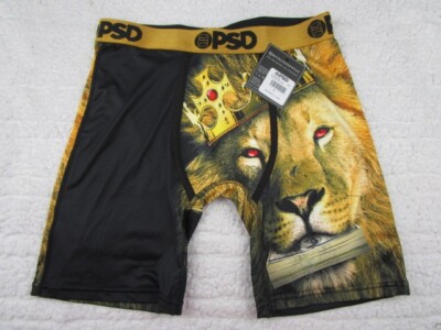 PSD Men's Small Jungle King Lion King Underwear Boxer Briefs