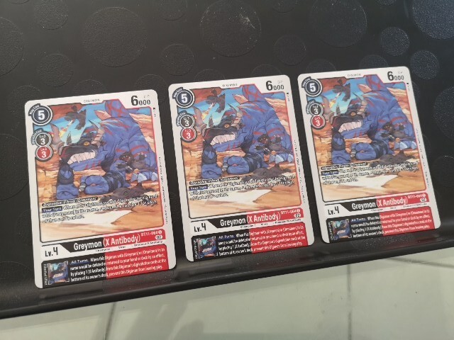 Greymon X Antibody *3 Carte Digimon Anglais Bt11-064