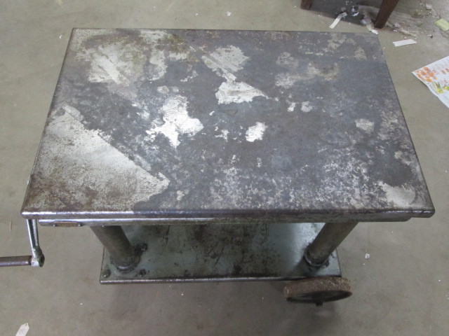 Adjustable Foundry Cart 1000LBS Capacity Industrial Steampunk Decor