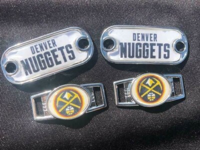 2 ~ Denver Nuggets NBA Paracord Charms Oval or Mini Dog Tag shoelace charms