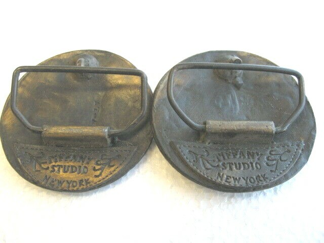 Pair Star Trek Mr. SPOCK Capt KIRK TIFFANY Studio NY Belt Buckles 1970's