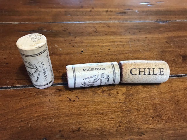 Wine Corks, South American, lot of 100, pre owned