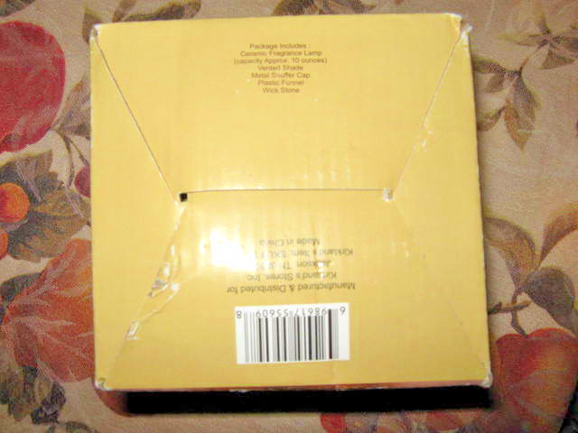 KIRKLAND'S CERAMIC FRAGRANCE LAMP GEOMETRIC PATTERN DESIGN NIB