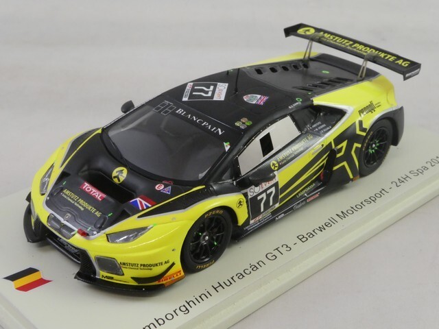 Spark Lamborghini Huracan Gt3 #77 Barwell Motorsport 24h Spa 2017 1/43 Sb301