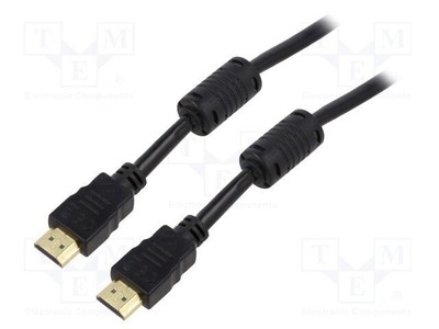 Kabel; HDCP 2.2,HDMI 2.0; HDMI wtyk,z obu stron; 15m; czarny Z1C2