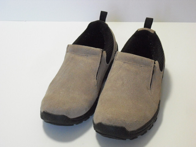 Route 66 Men&rsquo;s Loafers, Light Gray Suede Uppers, Slip-On Size 8.5