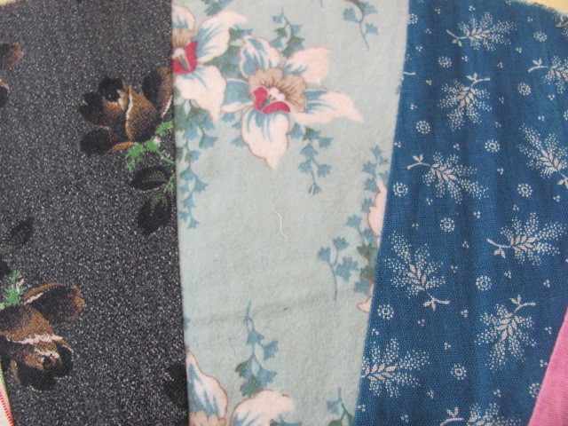 43 early 1900's fan or Dresden plate cotton quilt blocks