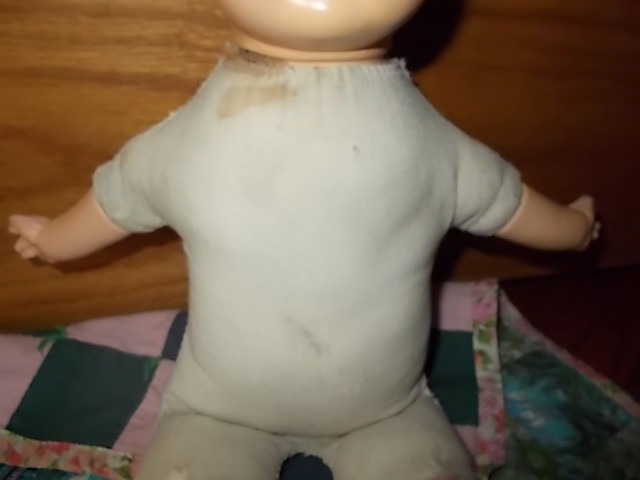 Antique E. Goldberger Composition Baby Doll Sleepy Eyes Cloth Body 18