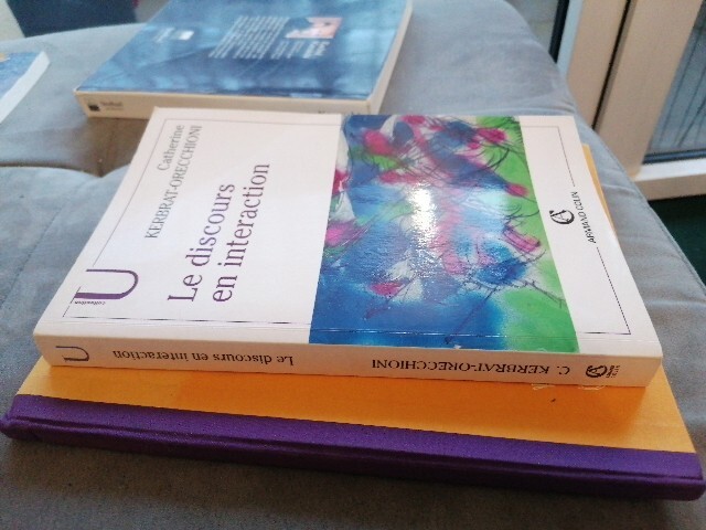 Le Discours En Interaction Kerbrat-Orecchioni Armand Colin