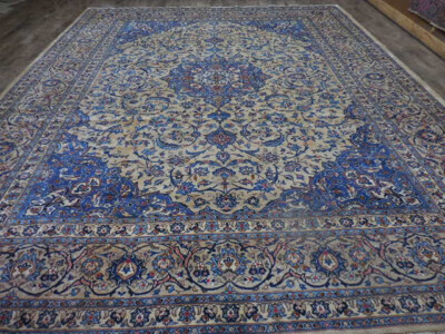 Turkish Vintage Rug, Handmade Traditional Design Bohemian Turkish Rug 10.2x12.10