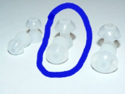 12 Medium Hearing Aid Ear Buds/Tips  9mm