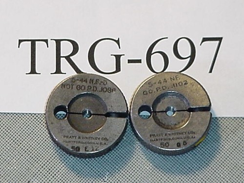 Thread Ring Gage Set 5-44 GO & NO GO TRG-697