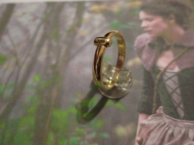Pre-owned Outlander Ring Of Claire Made Yellow Gold 18 K.artisan Product