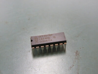 NXP  HEF4511BPN Qty of 23 per Lot Encoders, Decoders, Multiplexers & Demultiplex