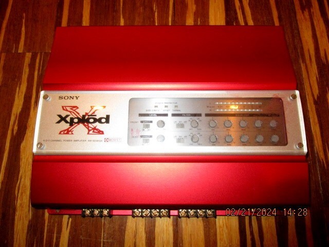 SONY Xplod アンプ 赤 Old School *~* Sony Xplod XM-2252HX Amplifier 2/1 Channel